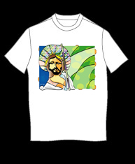 "Jesus Stained Glass" tshirt
