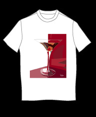 "Martini Glass" tshirt